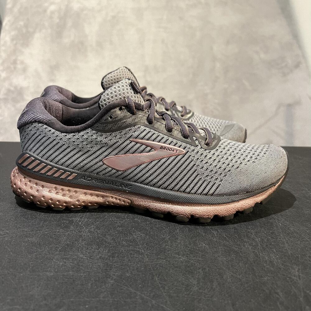 Brooks Adrenaline GTS 20 Shoes Womens Size 8.5 Gray Rose Running Athletic